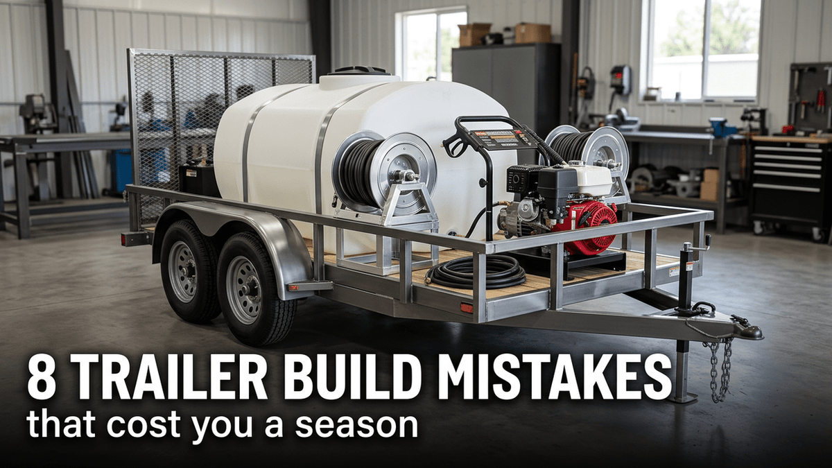 8 Pressure Washing Trailer Build Mistakes That Cost You a Season - Expert Power Wash