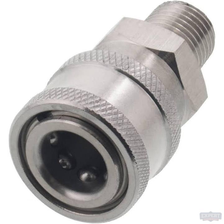 1/4" MPT Stainless Steel Coupler - Expert Power Wash