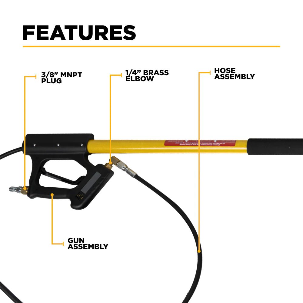 24' Telescoping Pressure Washer Wand Extended Reach - Expert Power Wash