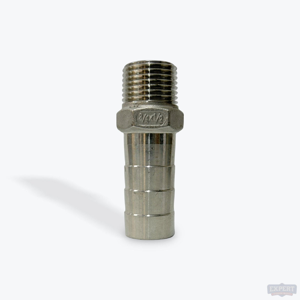 304 Stainless Steel Hose Barbs, Hose Barb x MPT - Expert Power Wash