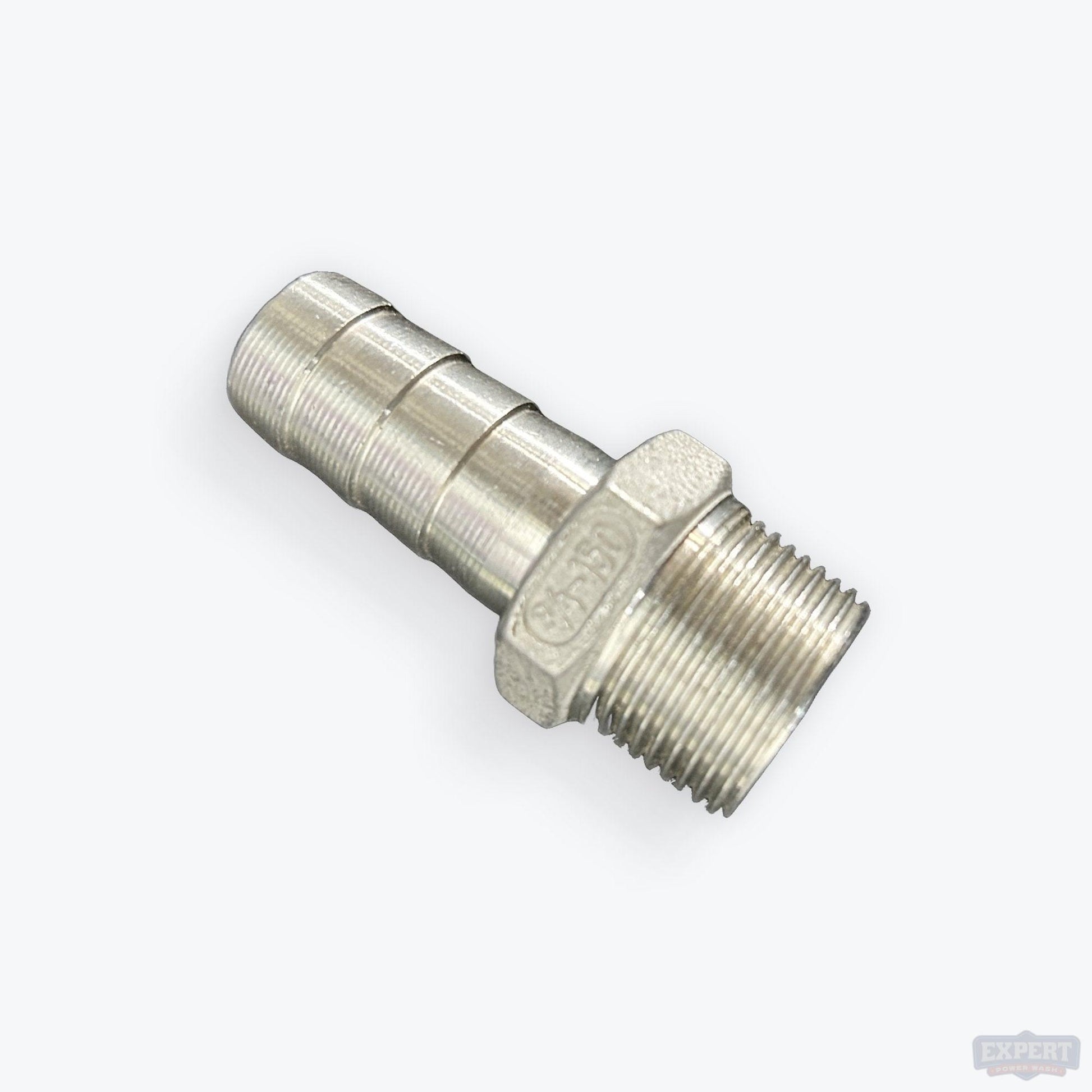 304 Stainless Steel Hose Barbs, Hose Barb X MPT - Pressure Washing Skids