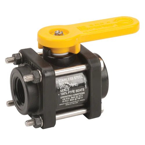 3/4 Inch Polypropylene Full Port Ball Valve 4-Bolt - Expert Power Wash