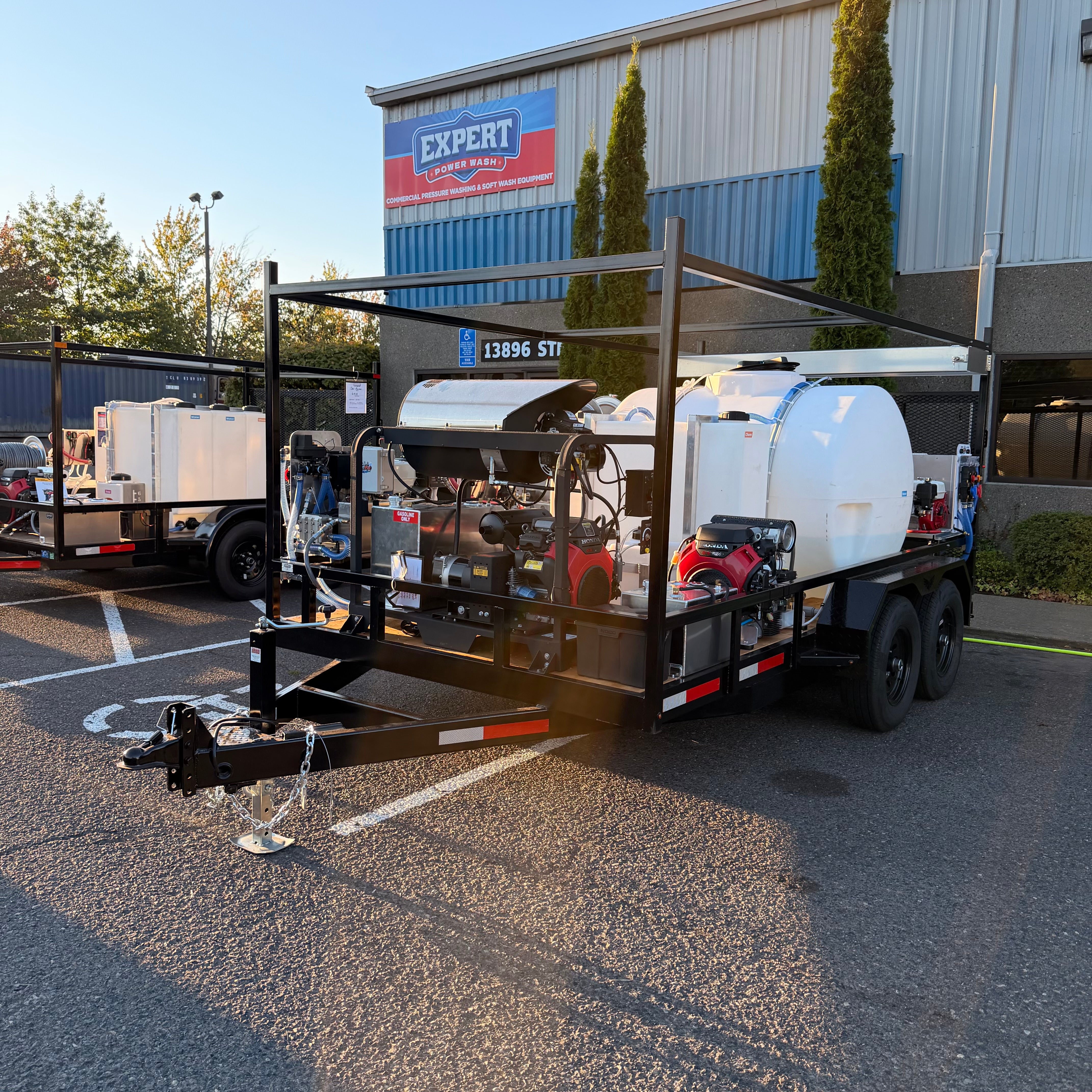 Custom 7x14 Super Duty Pressure Washing Trailer — Hot Water + Triple Soft Wash System