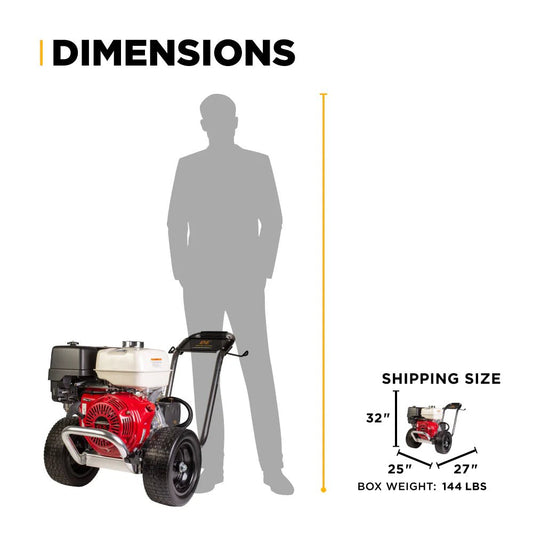 4,200 PSI 4.2 GPM Cold Water Gas Pressure Washer w/ AR Pump - Expert Power Wash