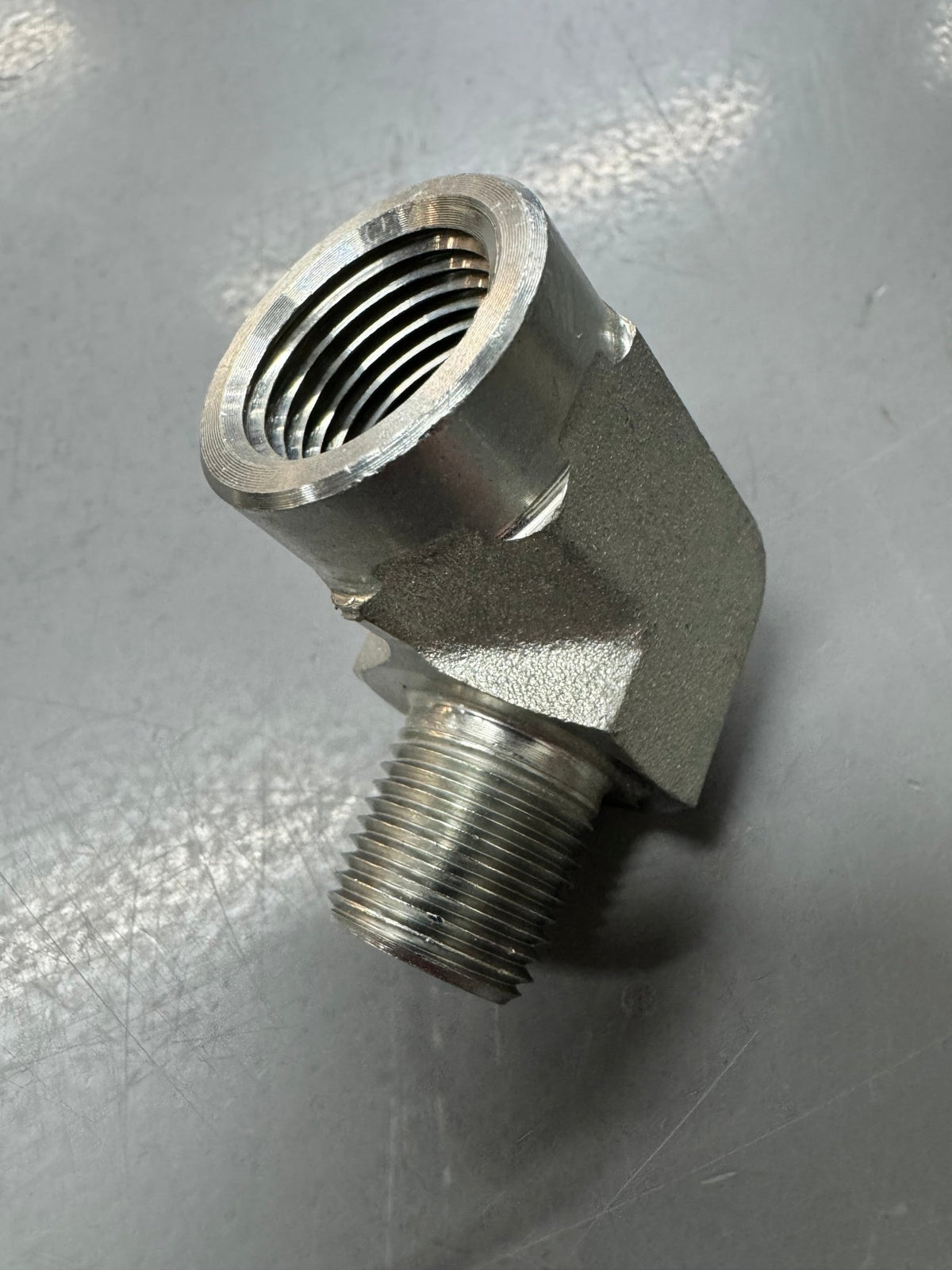 3/8 Inch Male NPTF x 1/2 Inch Female NPTF 90 Degree Fitting - Expert Power Wash
