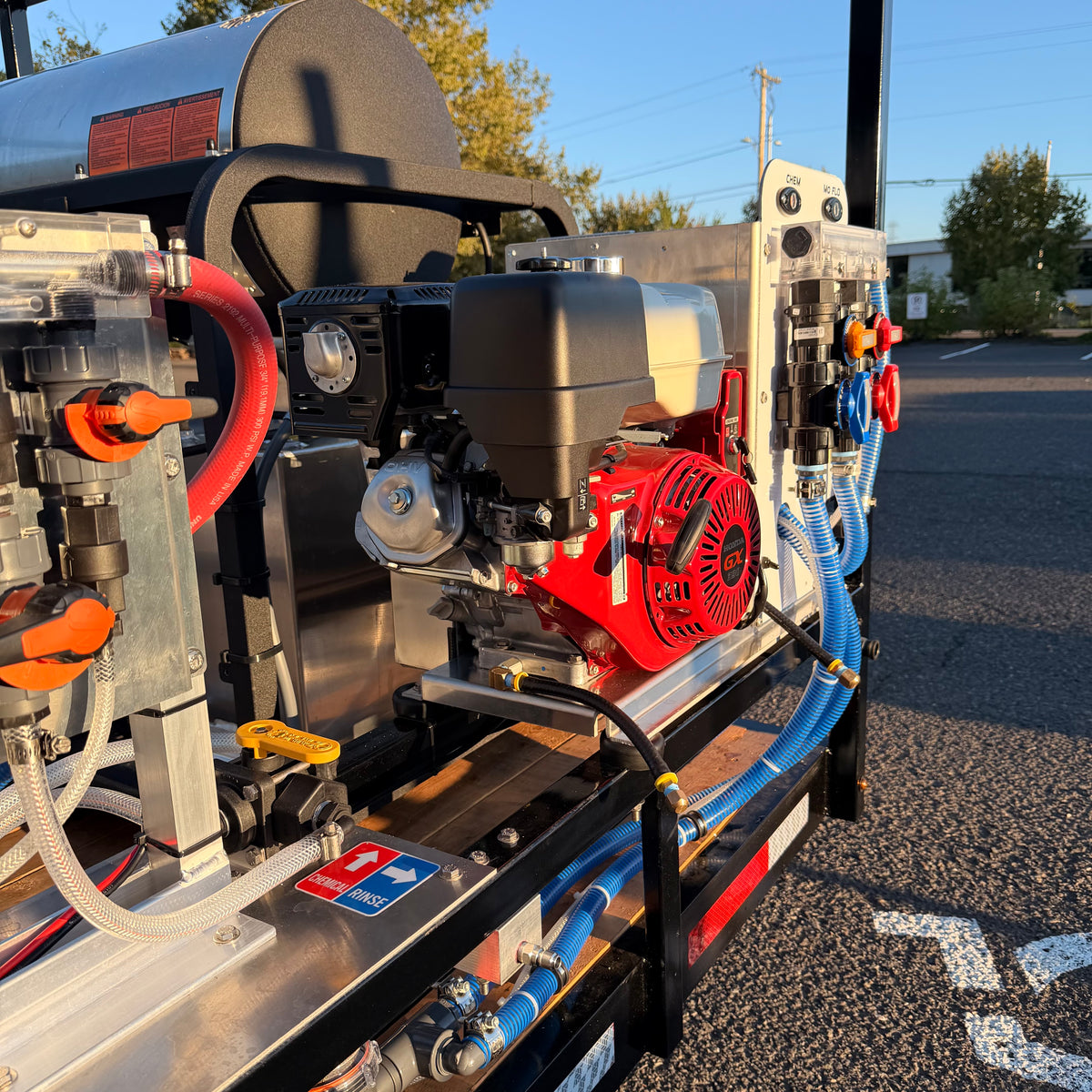 Custom 7x14 Super Duty Pressure Washing Trailer — Hot Water + Triple Soft Wash System