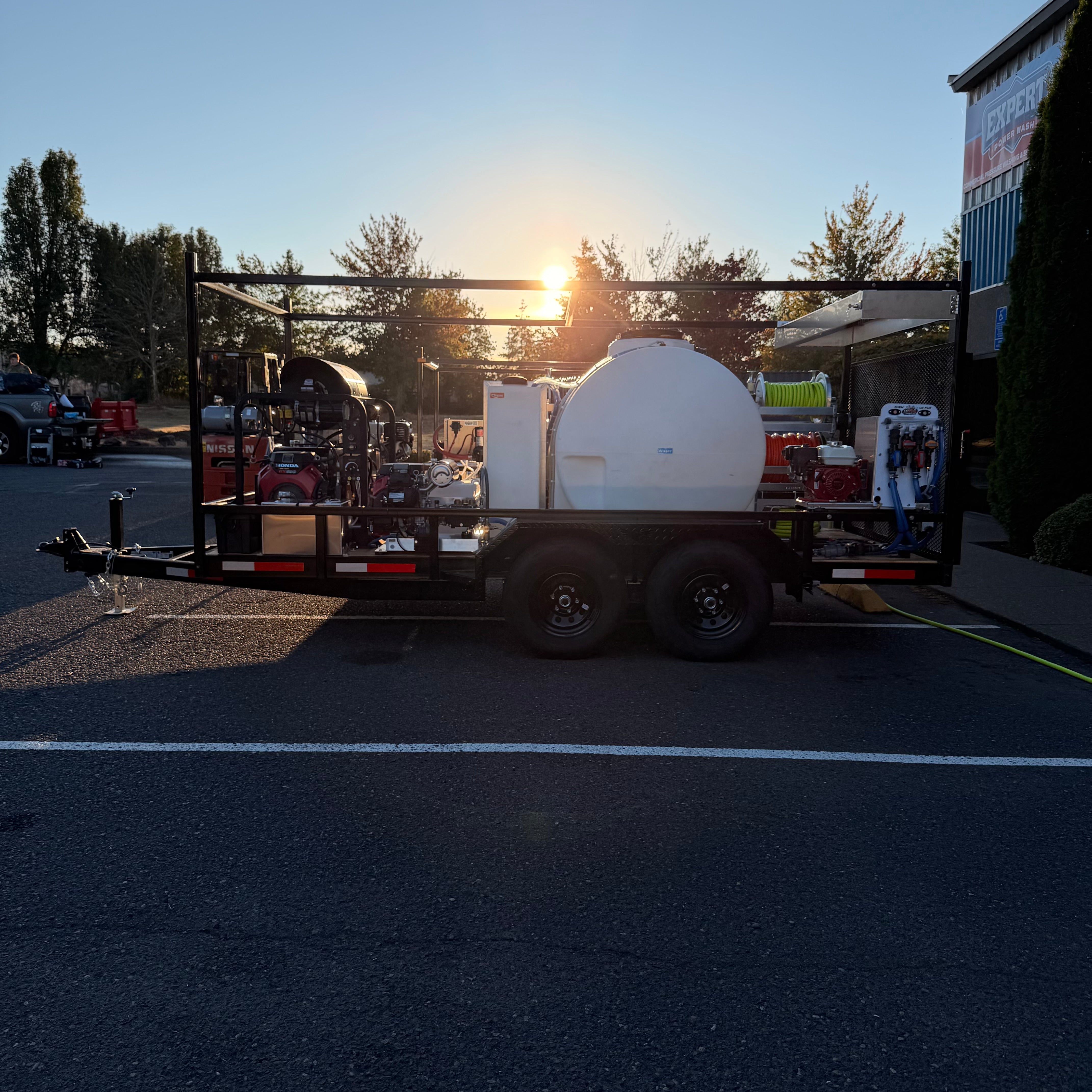 Custom 7x14 Super Duty Pressure Washing Trailer — Hot Water + Triple Soft Wash System