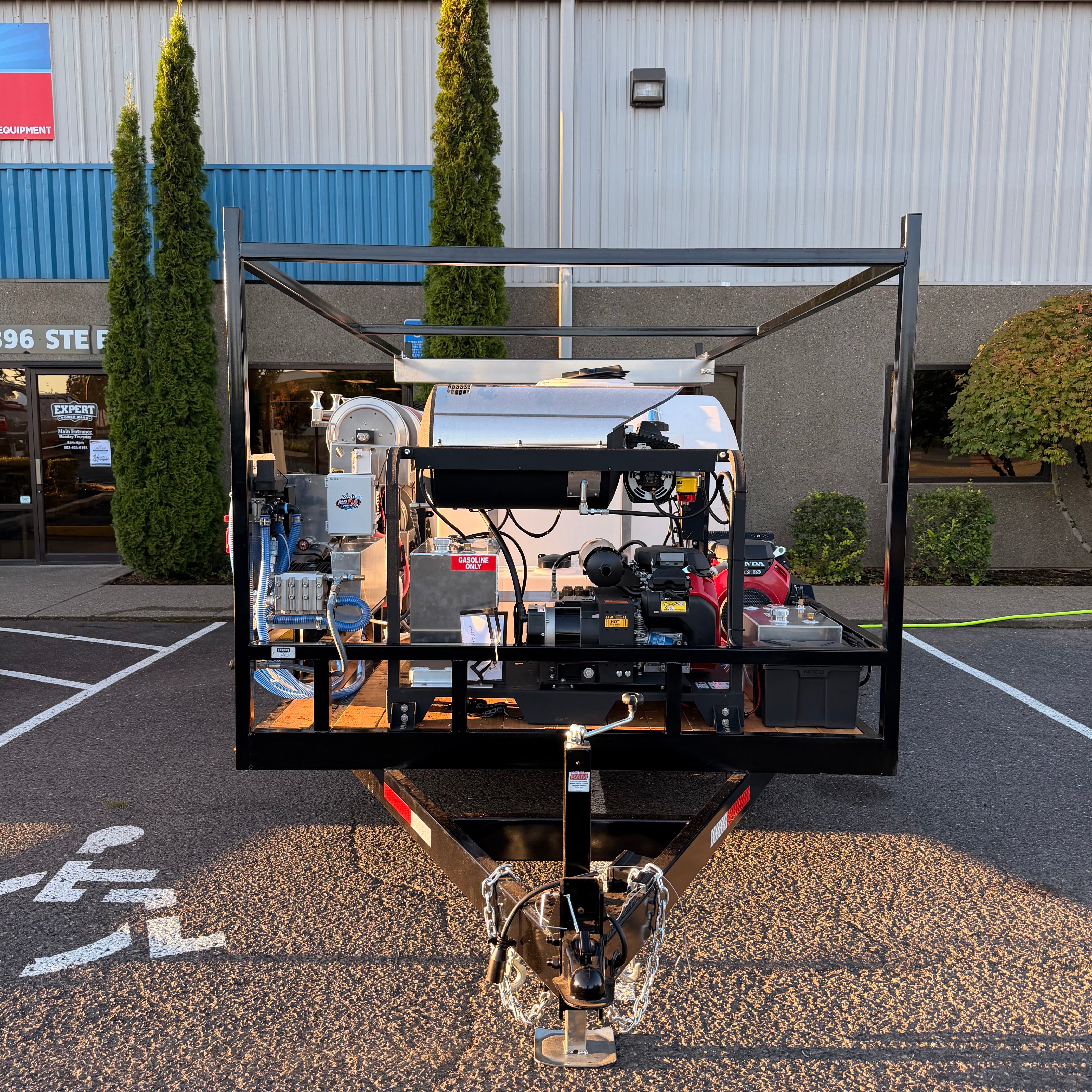 Custom 7x14 Super Duty Pressure Washing Trailer — Hot Water + Triple Soft Wash System