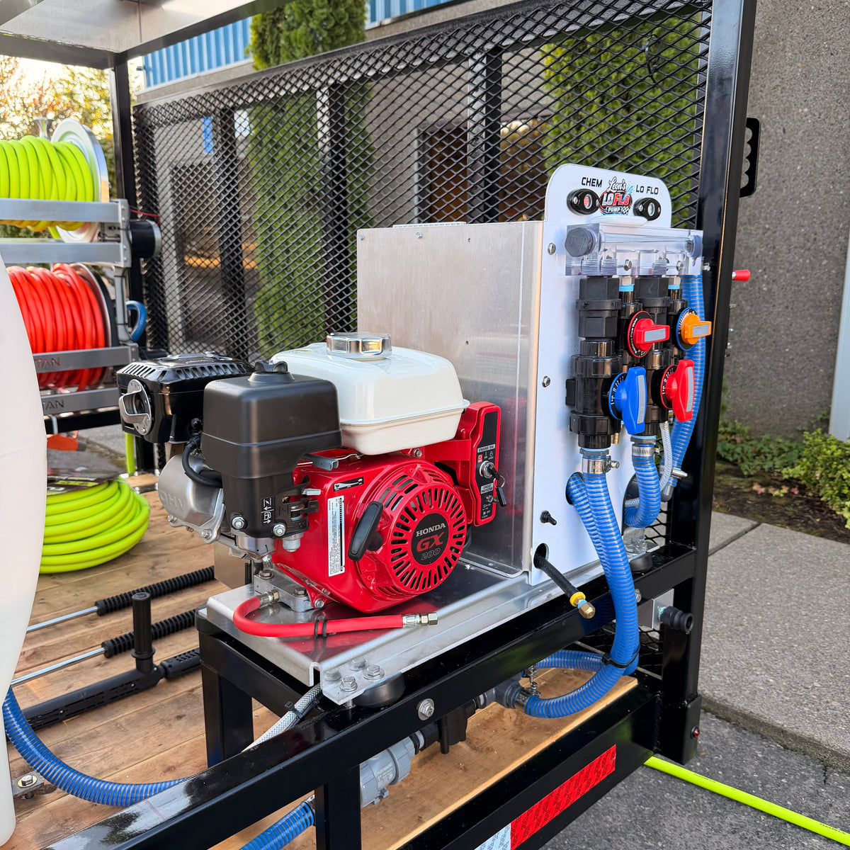 Custom 7x14 Super Duty Pressure Washing Trailer — Hot Water + Triple Soft Wash System