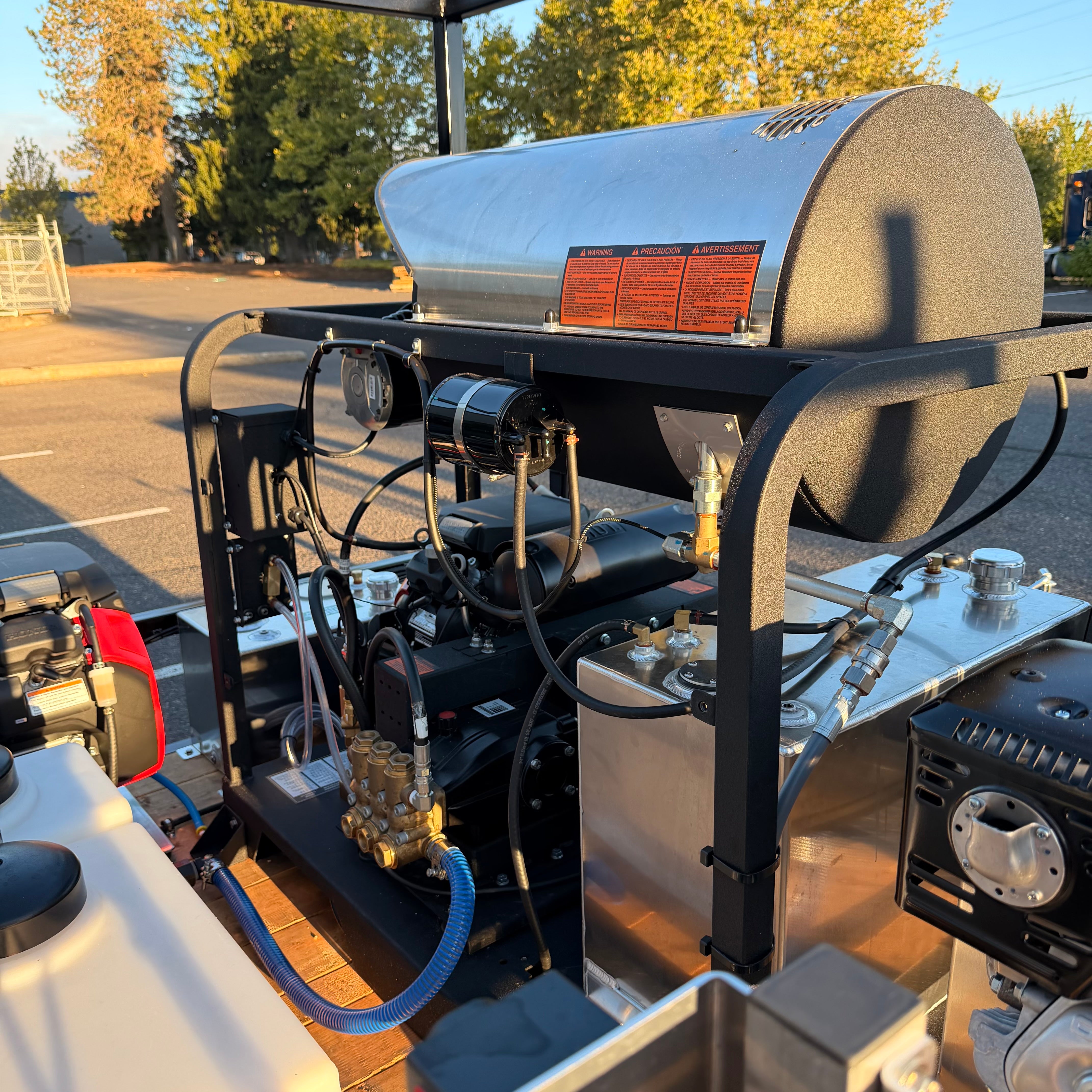 Custom 7x14 Super Duty Pressure Washing Trailer — Hot Water + Triple Soft Wash System