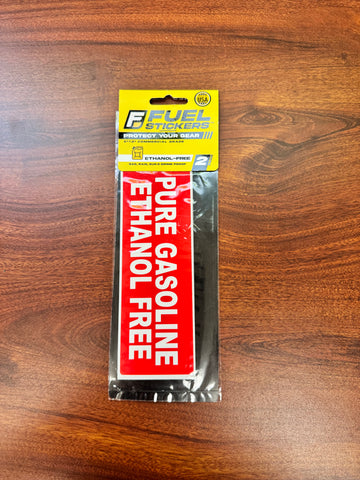 Heavy Duty Ethanol Free Gas Stickers 2PK