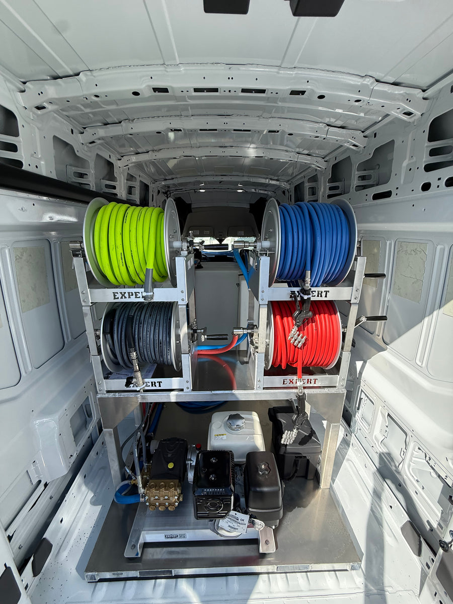 Custom pressure washing van build by Expert Power Wash