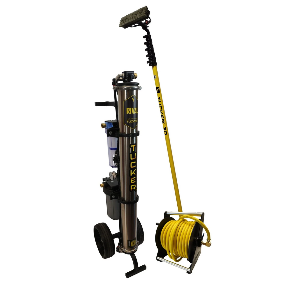 Tucker Water Fed Pole Solar Panel Cleaning Kit w/ Rival V2