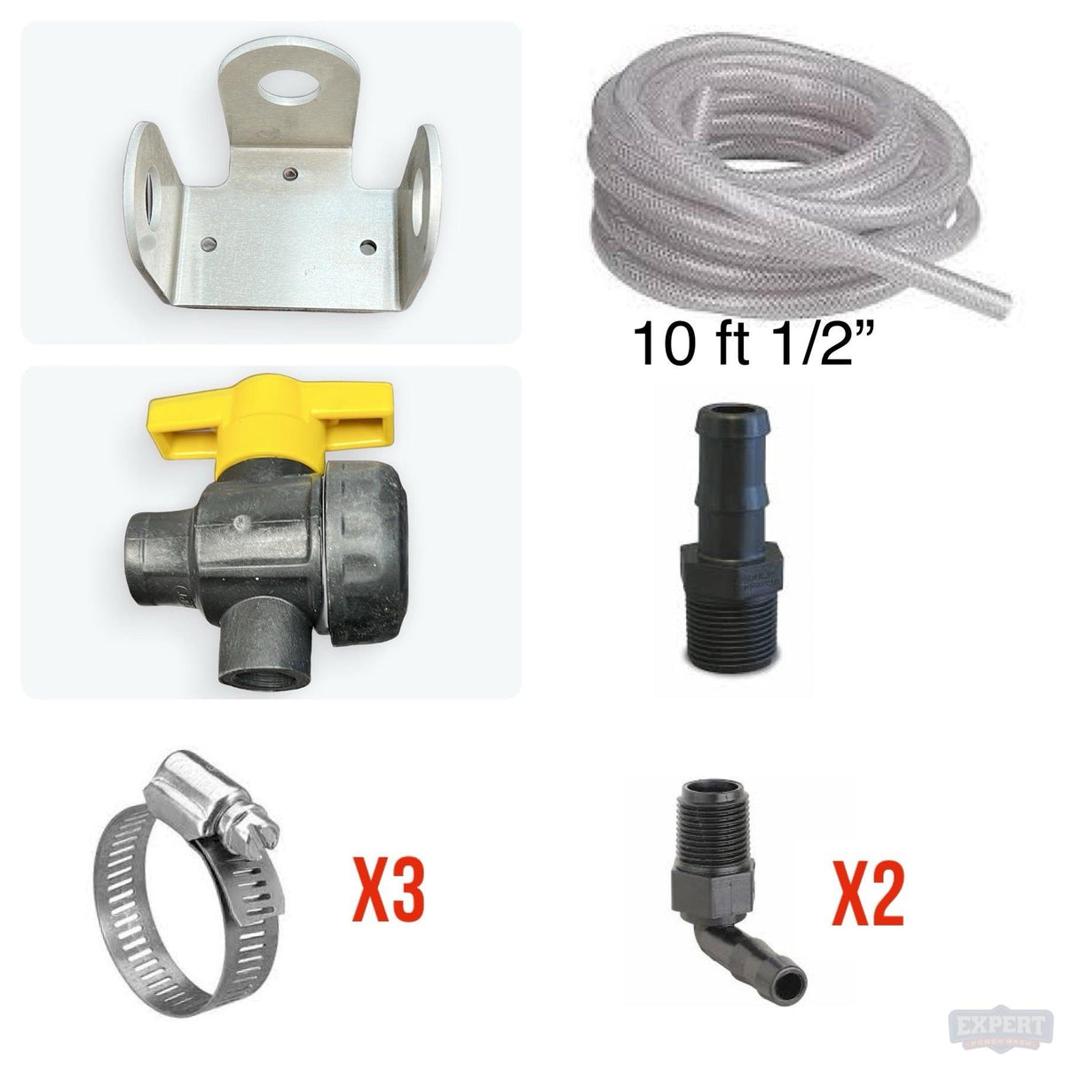 Bleach Rinse Valve Kit with Bracket - Expert Power Wash