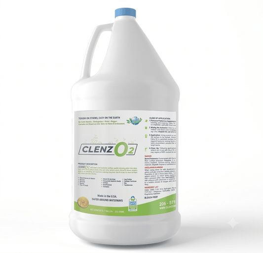 ClenzO2 Wood Cleaner and Bleach Alternative - Expert Power Wash