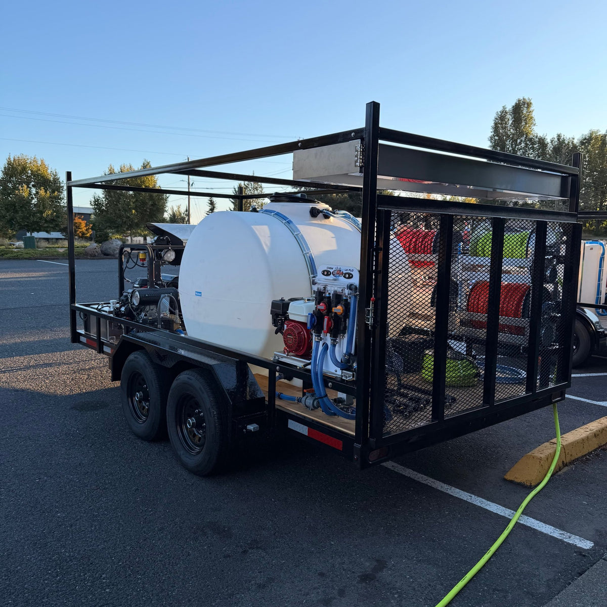 Custom 7x14 Super Duty Pressure Washing Trailer — Hot Water + Triple Soft Wash System - Expert Power Wash