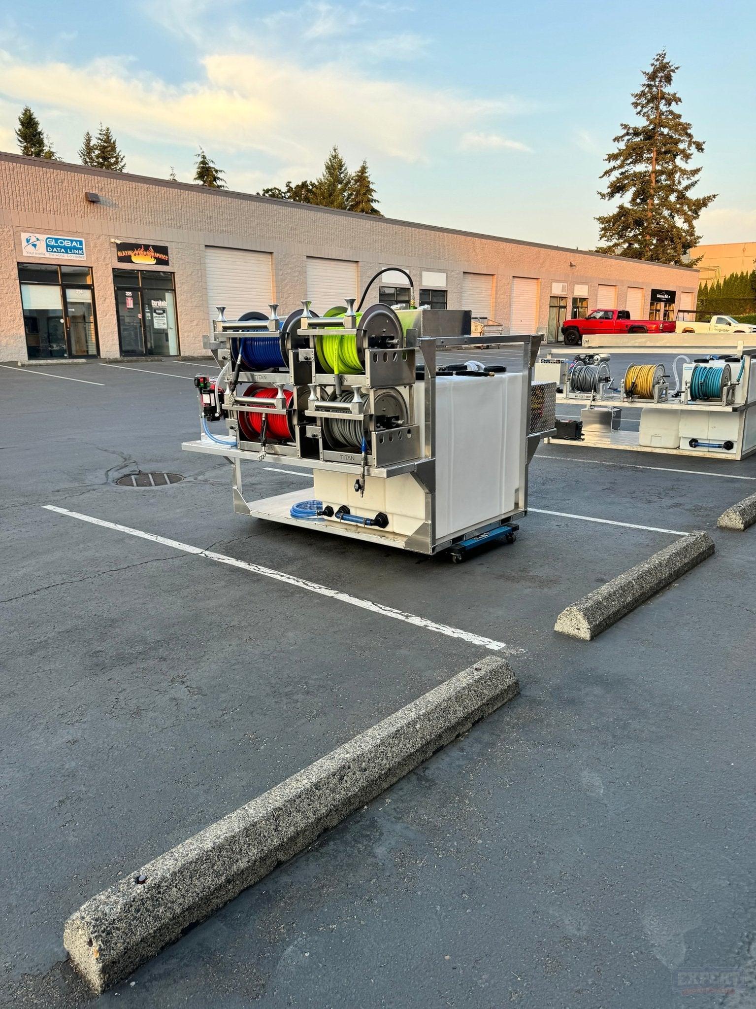 Double Stacked 6.5ft Pressure Washing Truck Skid - Niel’s Skid - Pressure Washing Skids