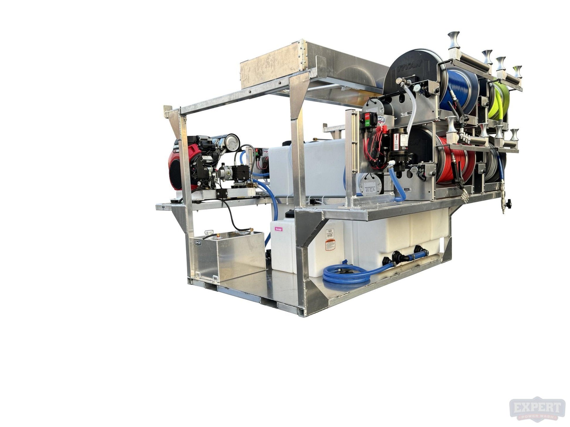 Double Stacked 6.5ft Pressure Washing Truck Skid - Niel’s Skid - Pressure Washing Skids