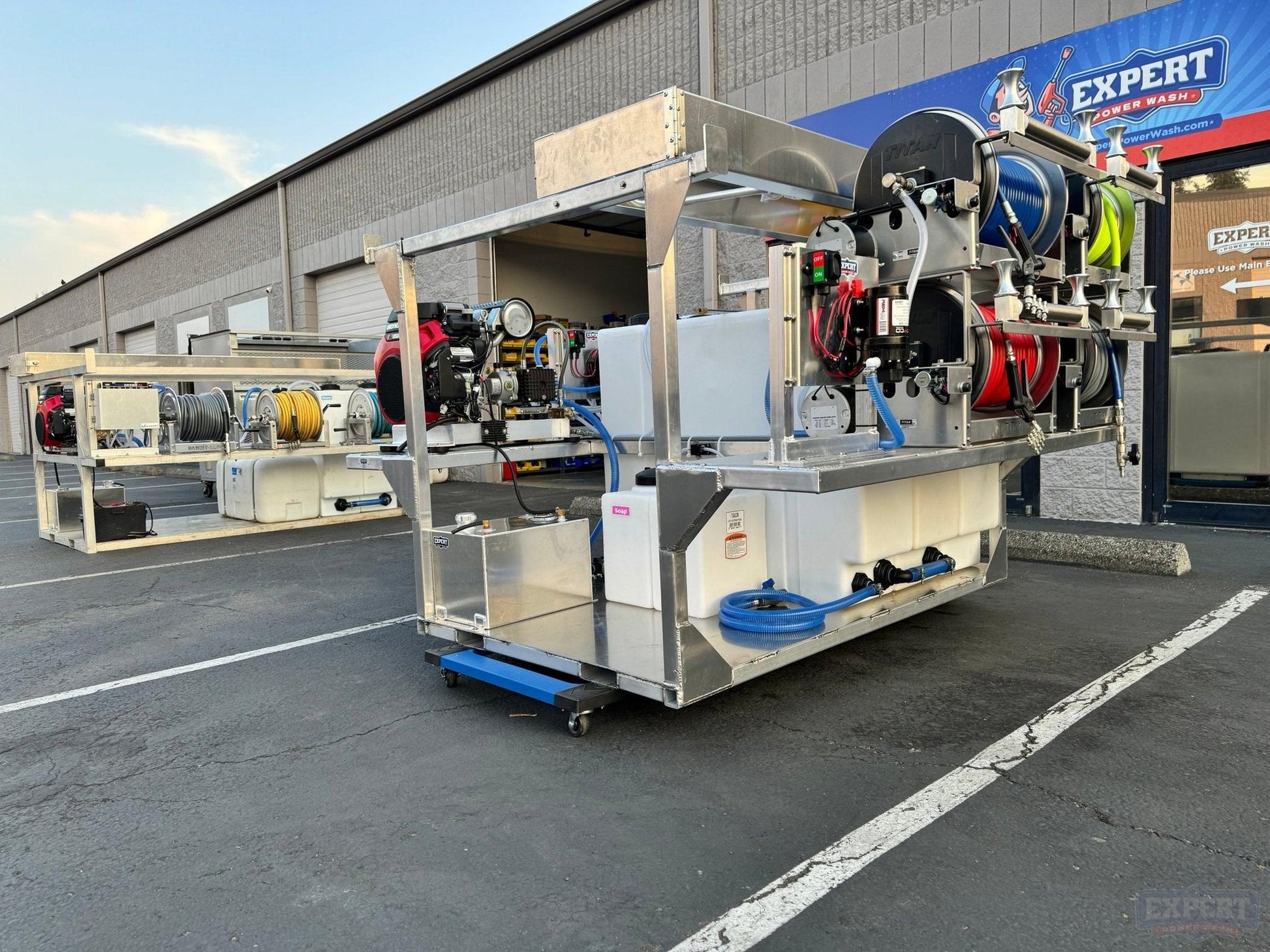 Double Stacked 6.5ft Pressure Washing Truck Skid - Niel’s Skid - Pressure Washing Skids