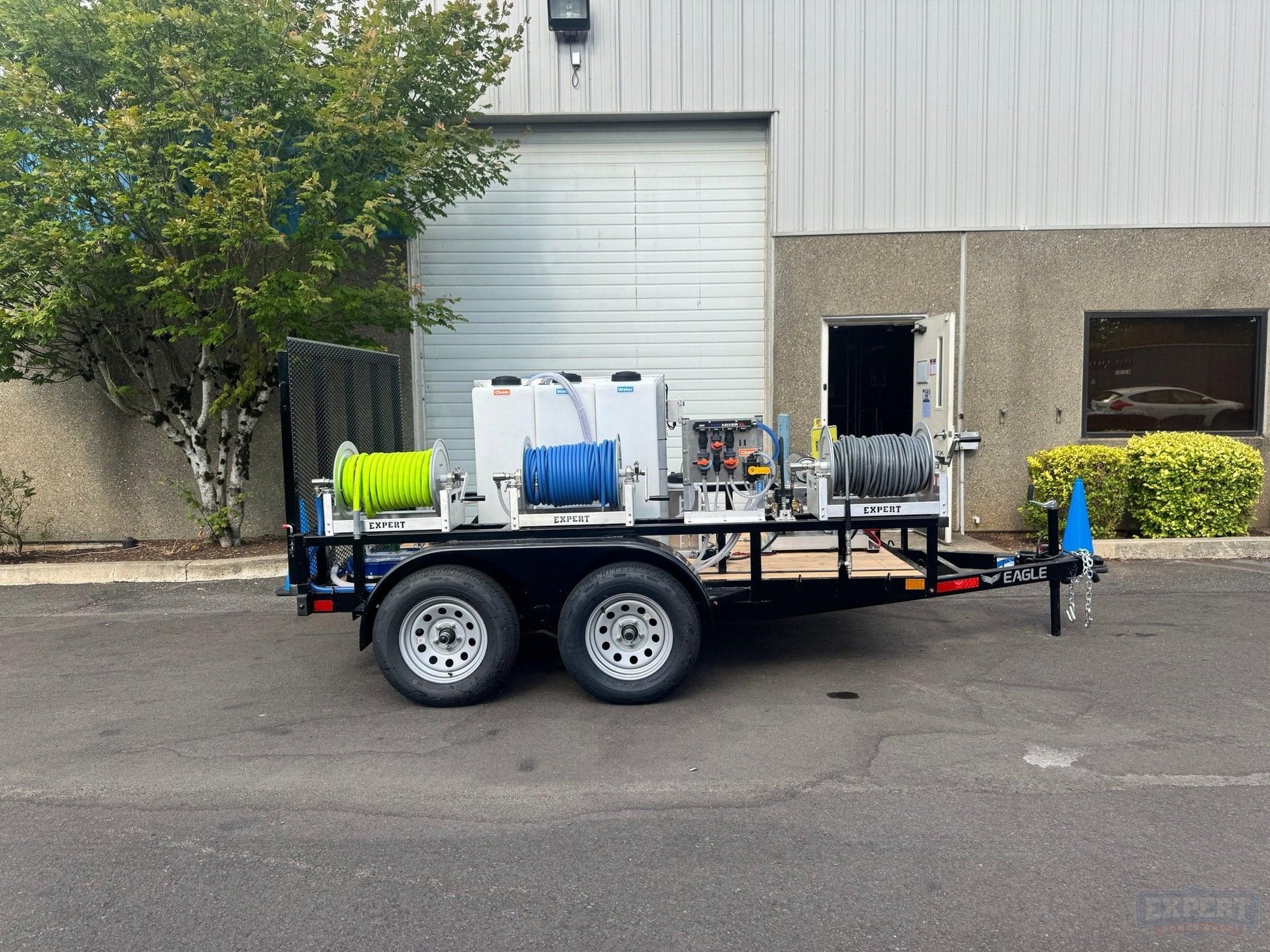 Eagle Series 6x10 Dual Axle Pressure Washing Trailer Setup - Expert Power Wash