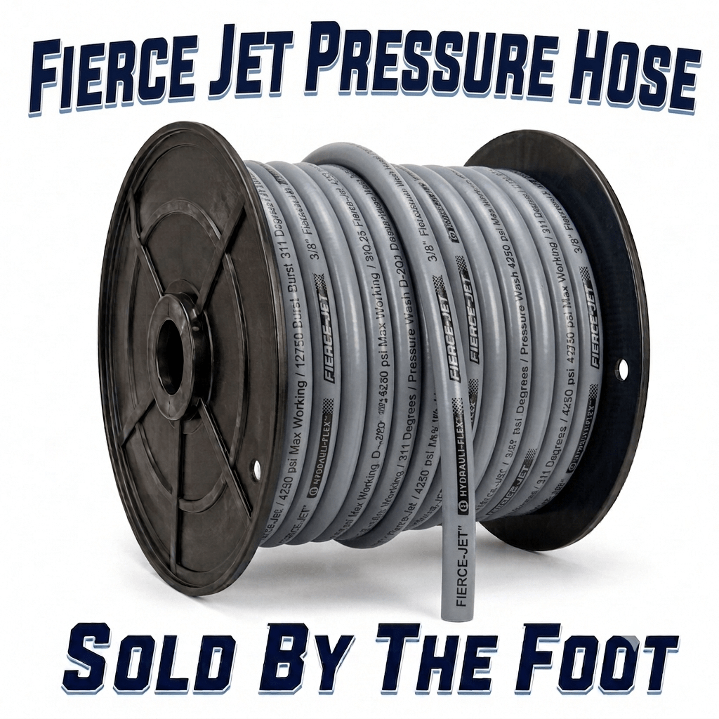 FIERCE JET Pressure Wash Hose - 3/8" 1 Wire (By The Foot) - Expert Power Wash