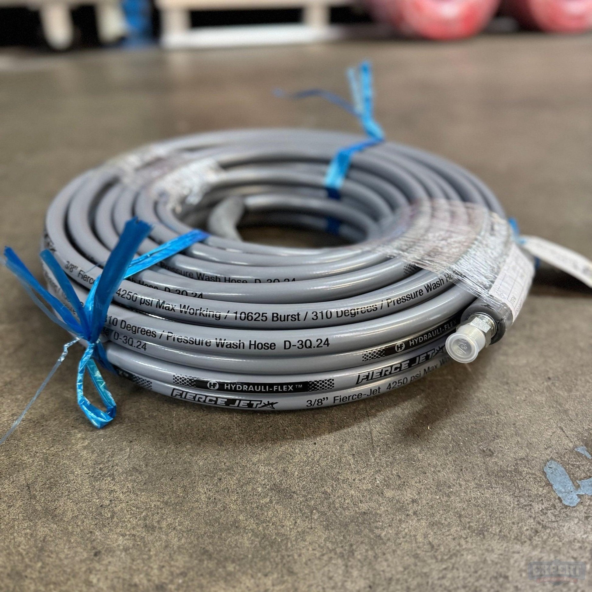 FIERCE JET Pressure Washer Hose, 3/8" ID 1 Wire - Pressure Washing Skids