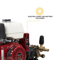 Honda GX390 3,200 PSI 5.2 GPM Cold Water Gas Pressure Washer Electric Start Belt Drive - Expert Power Wash