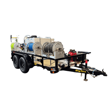 Keith’s Dual Axle 6.5 X 12 ft Pressure Washing Soft Wash Trailer Setup - Expert Power Wash