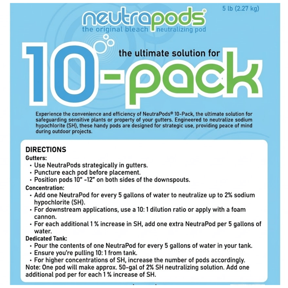 NeutraPods Mango Scented Sodium Hypochlorite Neutralizer - Expert Power Wash
