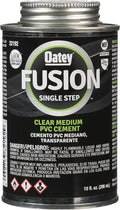 Oatey® FUSION® Single - Step Clear Self - Priming Medium Bodied PVC Cement - Expert Power Wash