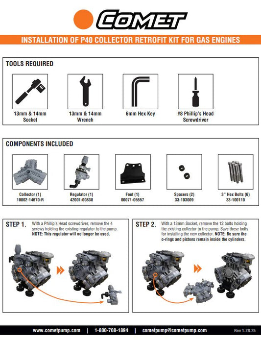 P40 Collector Retrofit Kit For Gas Engines - Expert Power Wash