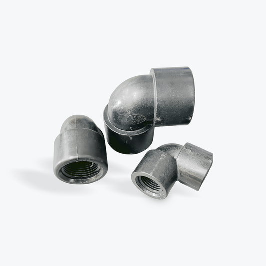Polypropylene, 90 Degree Elbow FPT, 1/4" to 3" Sizes - Pressure Washing Skids