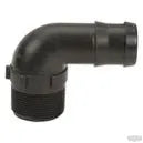 Polypropylene 90° Elbow, MPT X HB, 1/4" - 3" Sizes - Pressure Washing Skids
