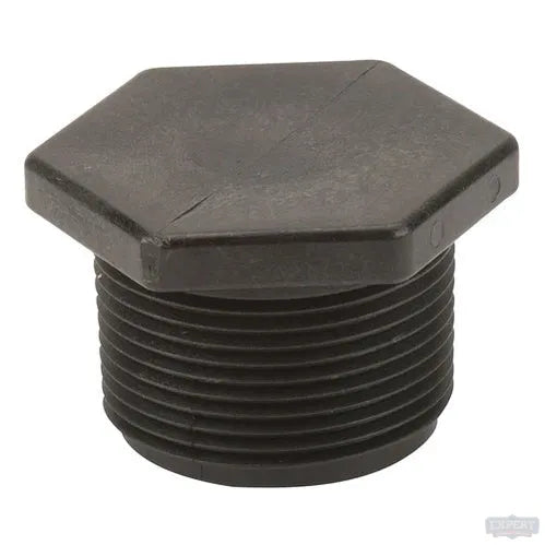 Polypropylene Plug MPT, 1/4" - 3"Sizes - Pressure Washing Skids