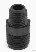 Polypropylene, Reducing Nipple, MPT, 3/8