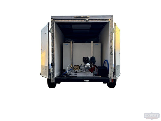 Pressure Washing Mini Enclosed 5x8 Trailer Build - Kyle’s Build - Pressure Washing Skids