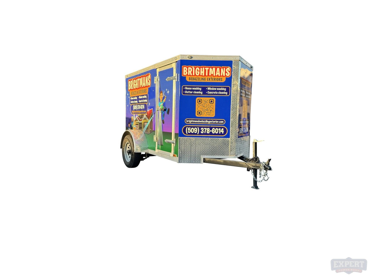Pressure Washing Mini Enclosed 5x8 Trailer Build - Kyle's Build - Expert Power Wash